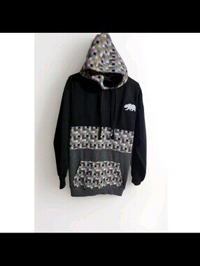 Grassroots California Bear Hoodie XL - Removable Bear Patch Hidden Stash Pockets
